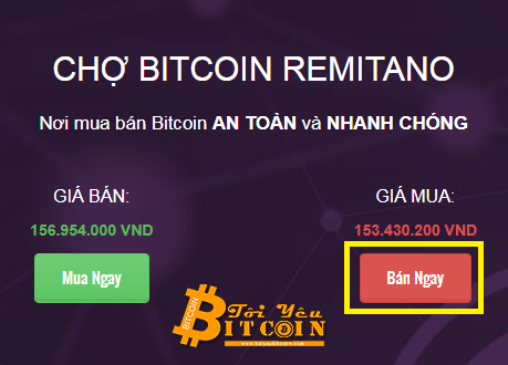Bán Bitcoin trên Remitano. Ảnh 2