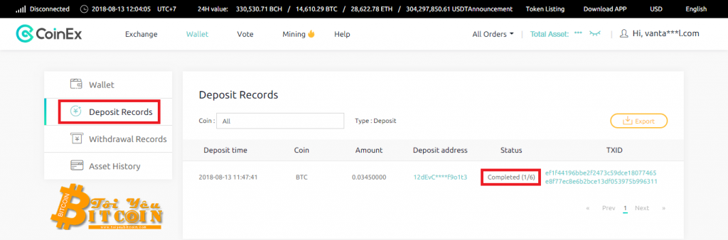 Nạp tiền vào sàn CoinEx. Ảnh 4