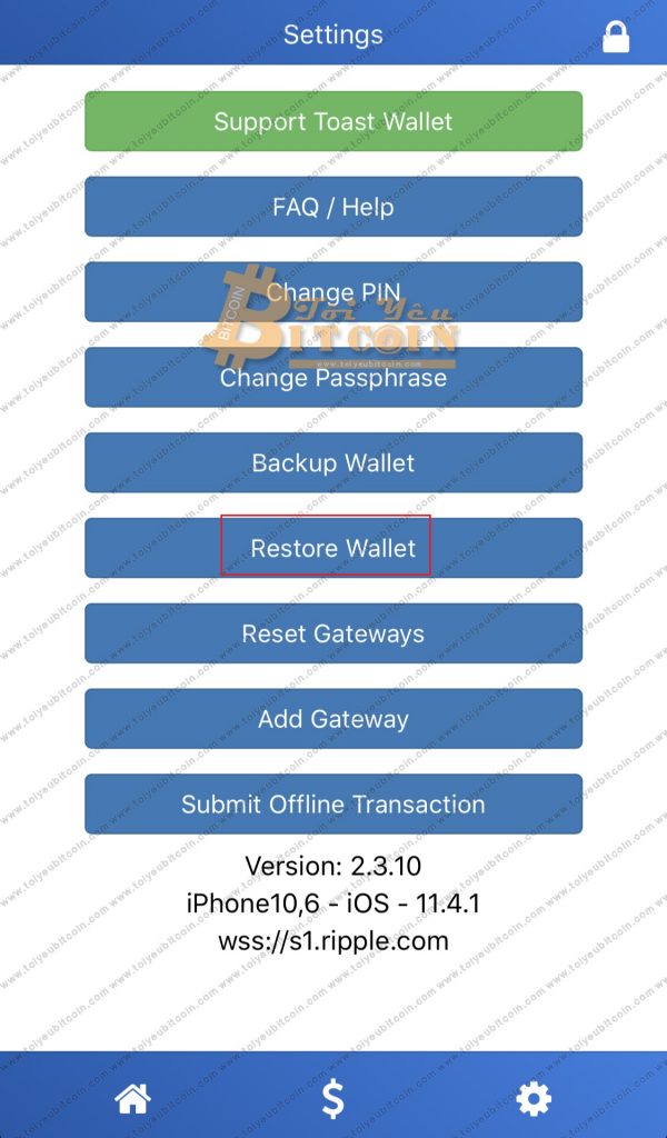 Sao lưu khôi phục ví Ripple trên Toast Wallet. Ảnh 7