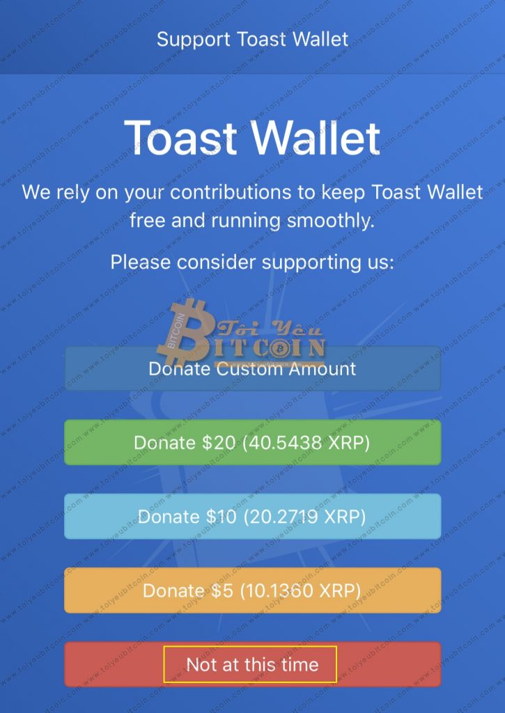 Sao lưu khôi phục ví Ripple trên Toast Wallet. Ảnh 5
