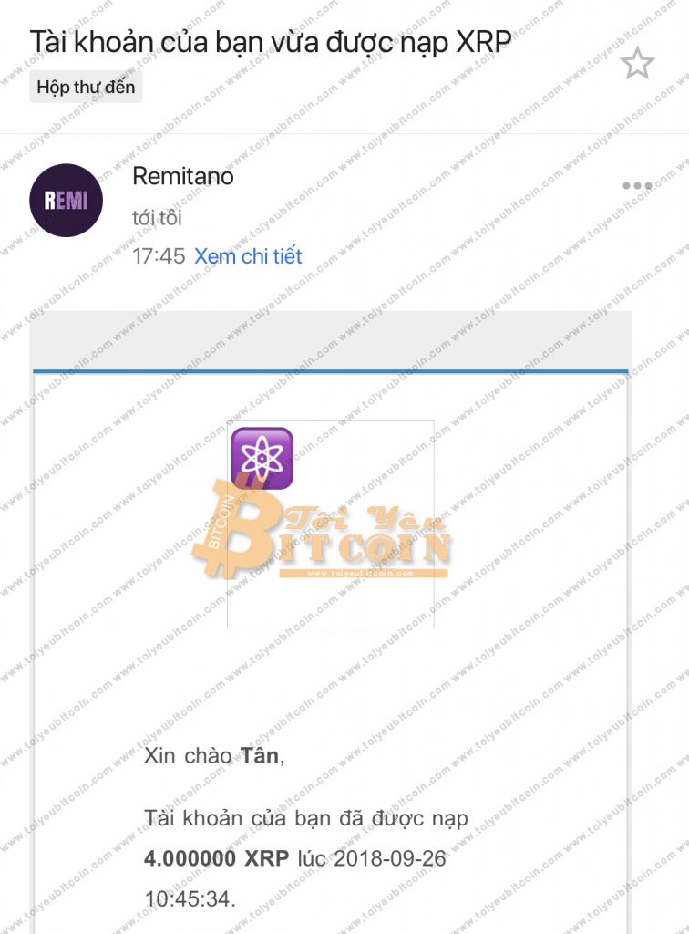 Rút XRP từ ví Toast Wallet. Ảnh 5