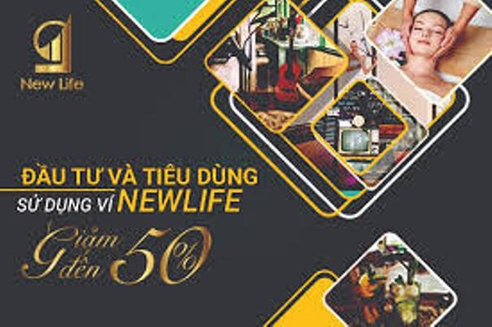 Một dịch vụ được quảng cáo sử dụng dịch vụ “Ví điện tử New Life”.