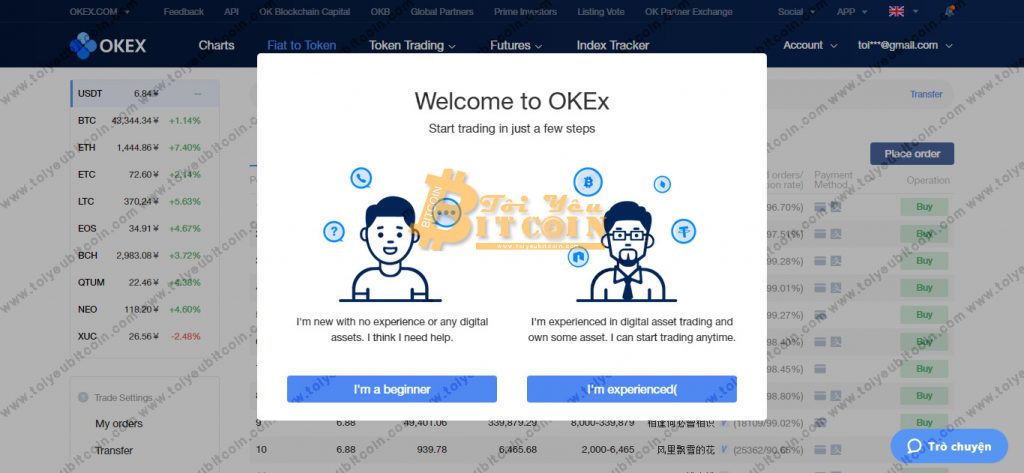 Đăng ký mở tài khoản OKEx. Ảnh 5