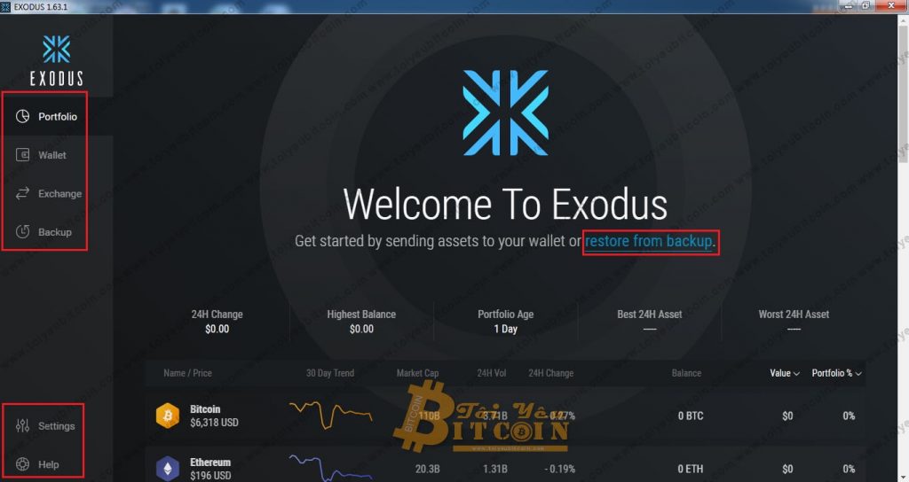 Tạo ví Exodus trên máy tính. Ảnh 4