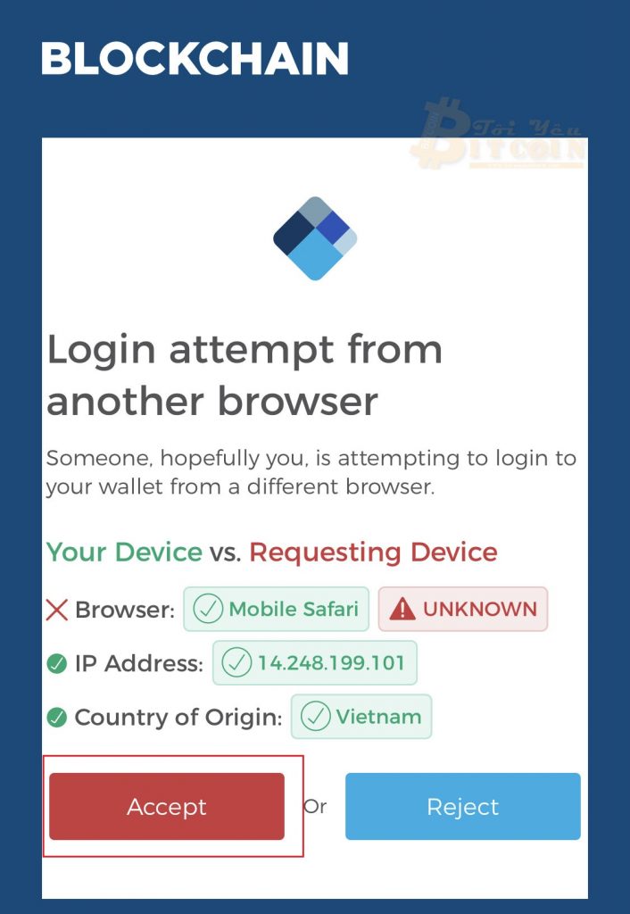 Đăng nhập ví Blockchain trên điện thoại. Ảnh 8