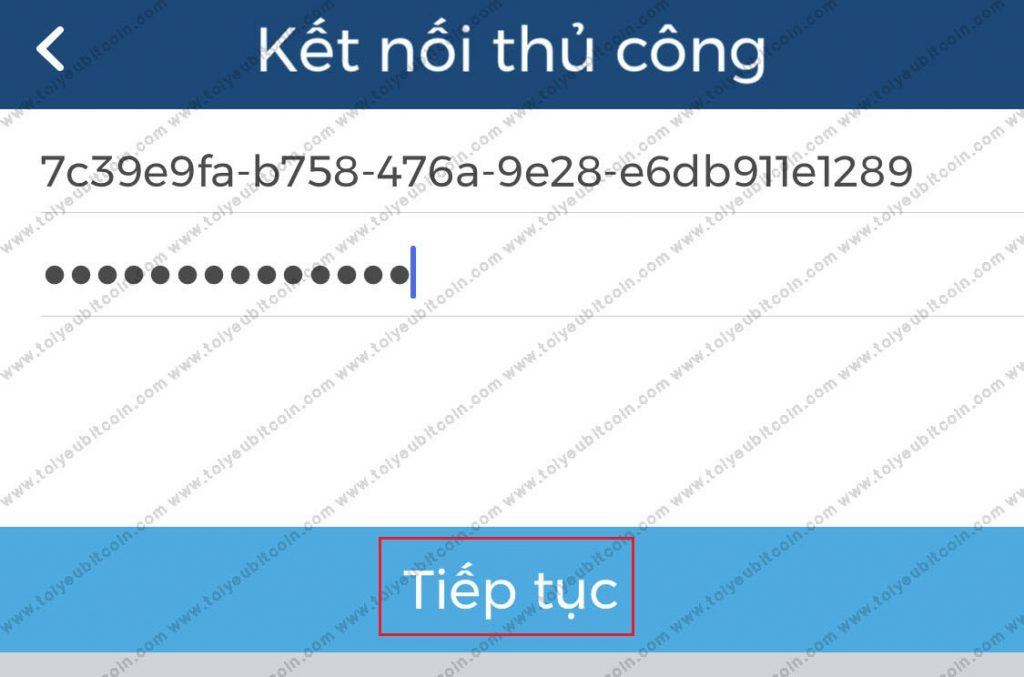 Đăng nhập ví Blockchain trên điện thoại. Ảnh 5