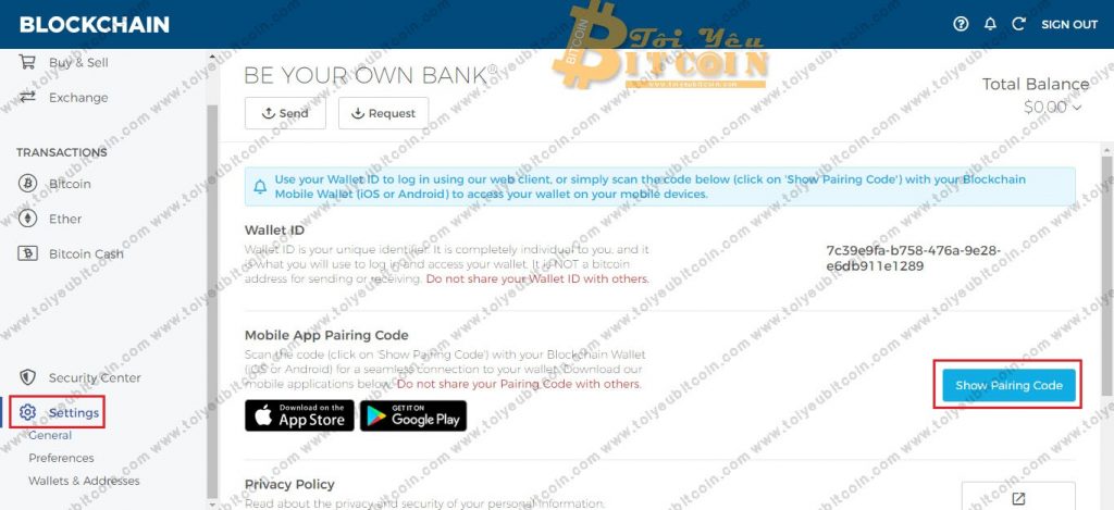 Đăng nhập ví Blockchain trên điện thoại. Ảnh 3