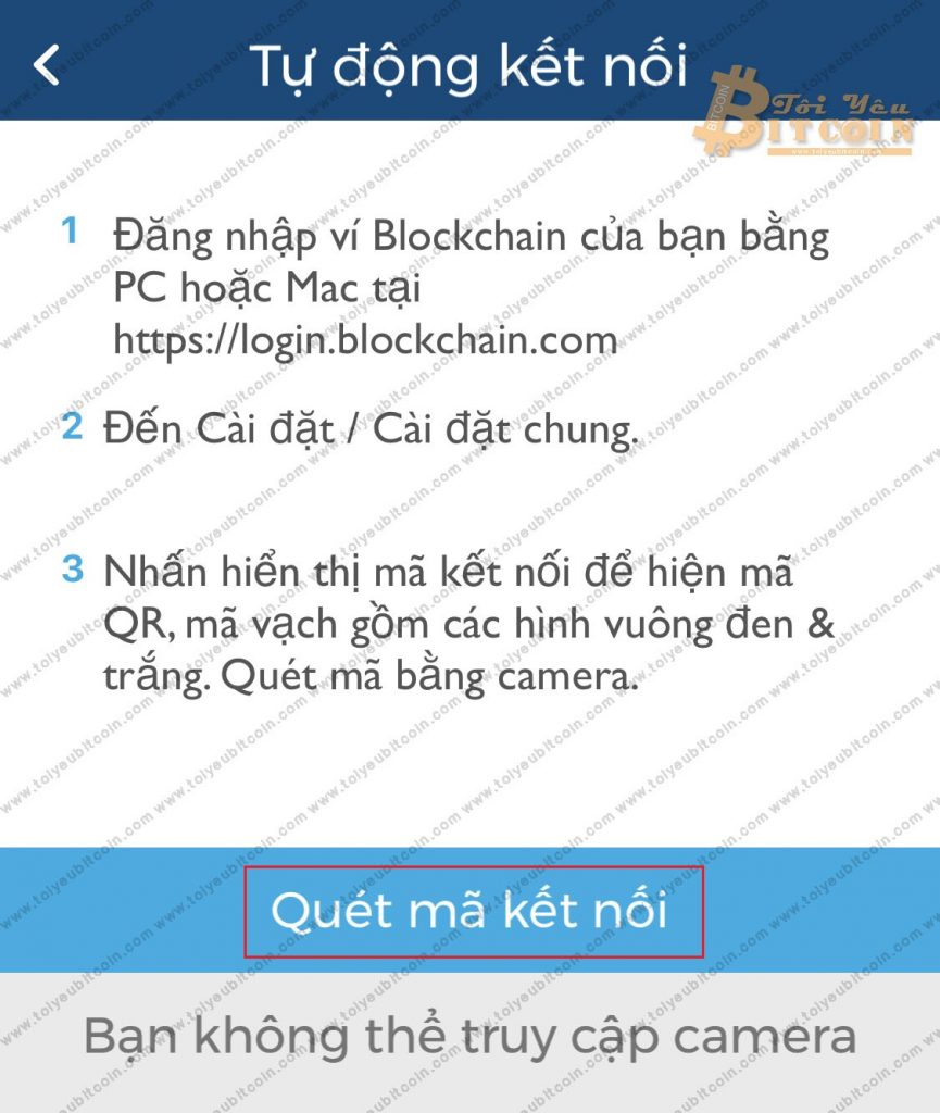 Đăng nhập ví Blockchain trên điện thoại. Ảnh 2