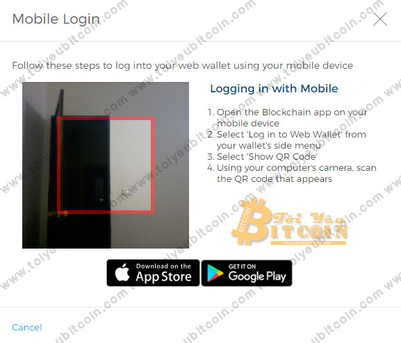 Đăng nhập ví Blockchain trên Web. Ảnh 3