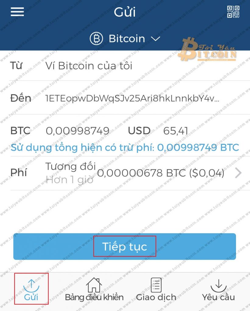 Rút tiền từ ví Blockchain. Ảnh 1