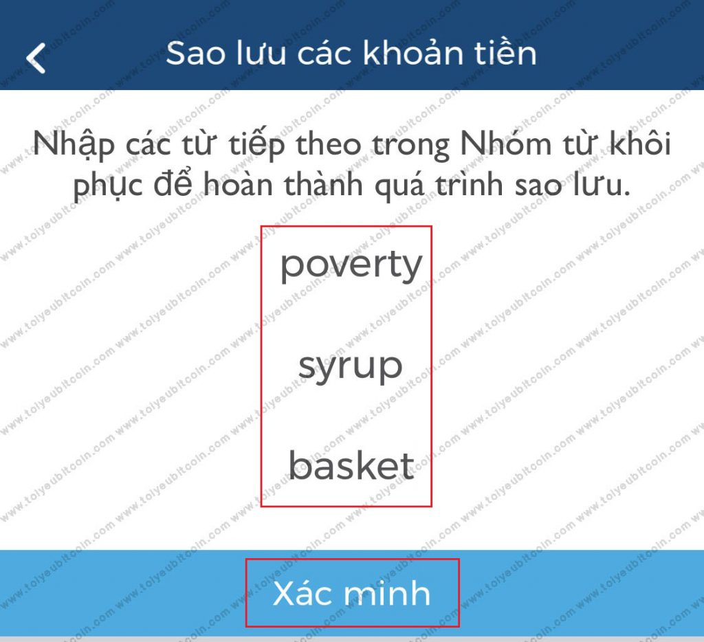 Sao lưu ví Blockchain. Ảnh 4