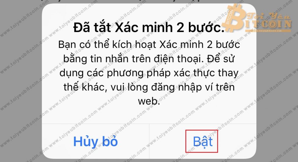 Bật xác minh 2 bước. Ảnh 2
