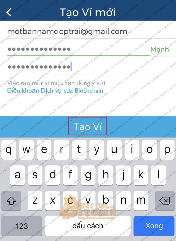 Tạo ví Bitcoin, Ethereum, Bitcoin Cash trên điện thoại. Ảnh 2