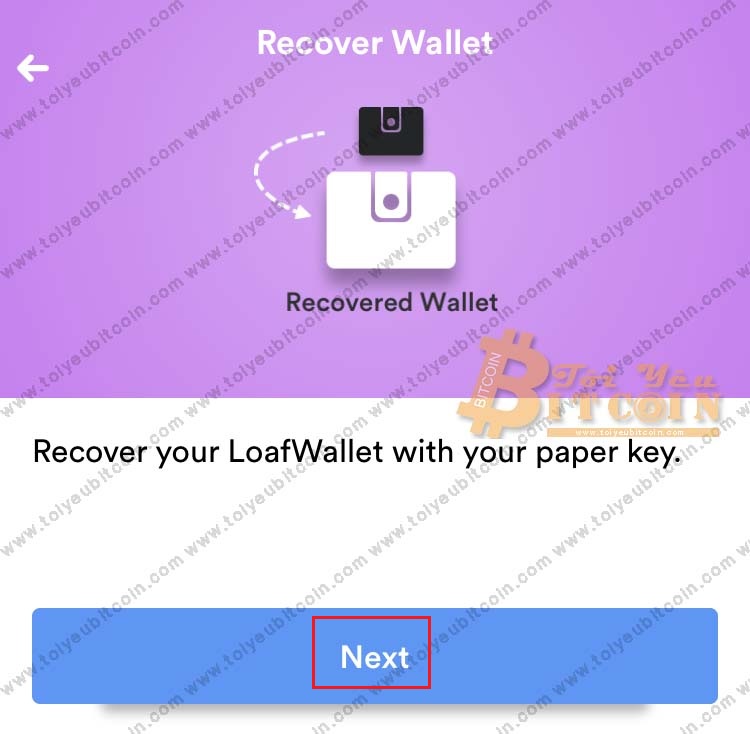 Khôi phục ví Litecoin trên LoafWallet. Ảnh 2