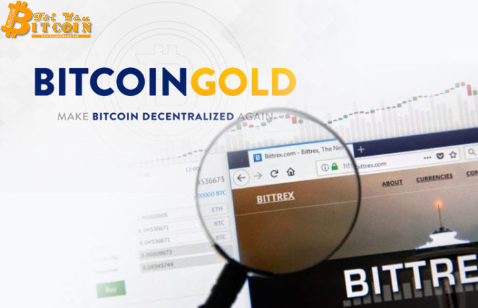 Bittrex sẽ chính thức xóa Bithares, Bitcoin Gold và Bitcoin Private