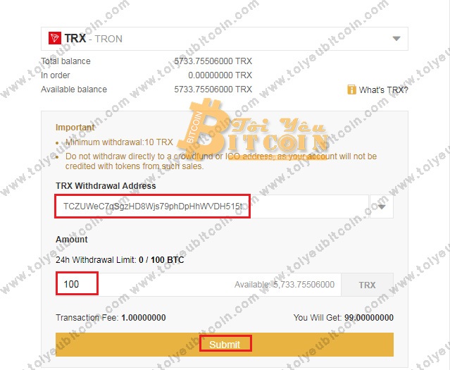 Nạp TRX Coin vào ví TRON Wallet. Ảnh 2