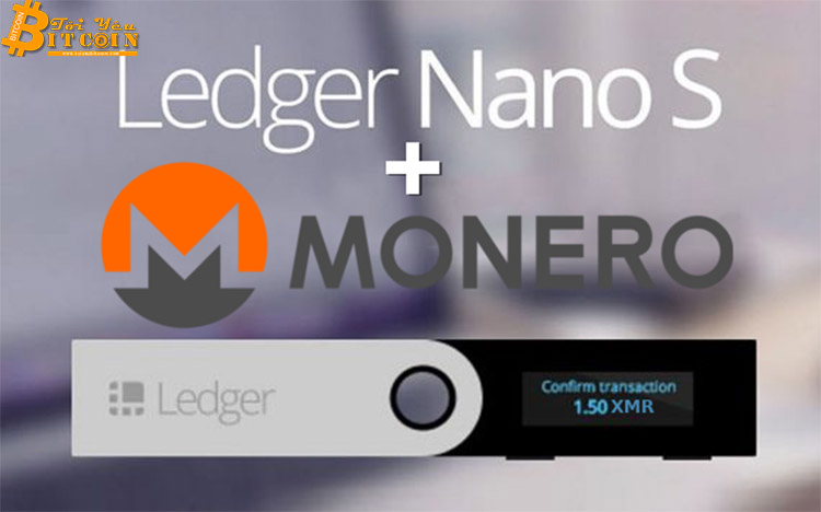 Ví cứng Ledger Nano S thông báo hỗ trợ Monero (XMR)