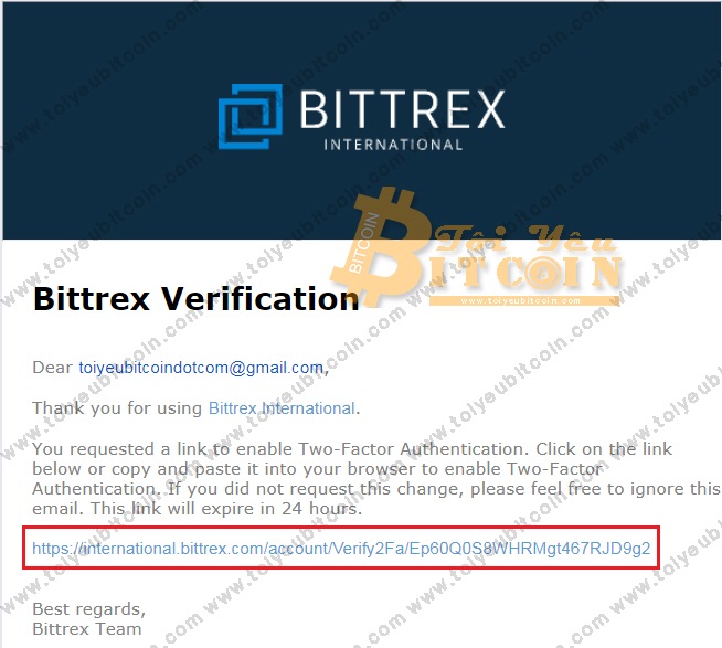 Bảo mật 2FA tài khoản Bittrex. Ảnh 2