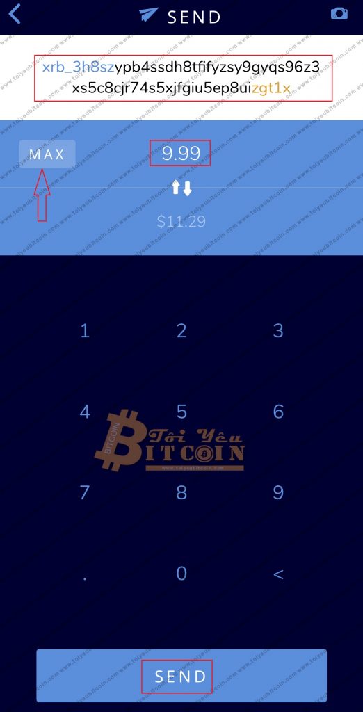Rút tiền từ ví Nano Wallet. Ảnh 4