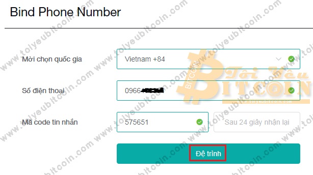 Xác min SĐT với BitMart. Ảnh 4