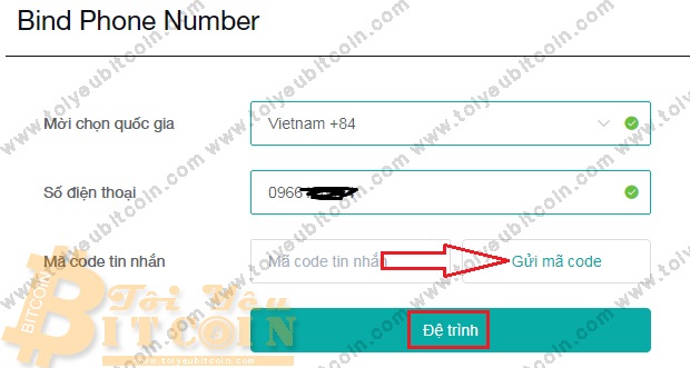 Xác min SĐT với BitMart. Ảnh 3