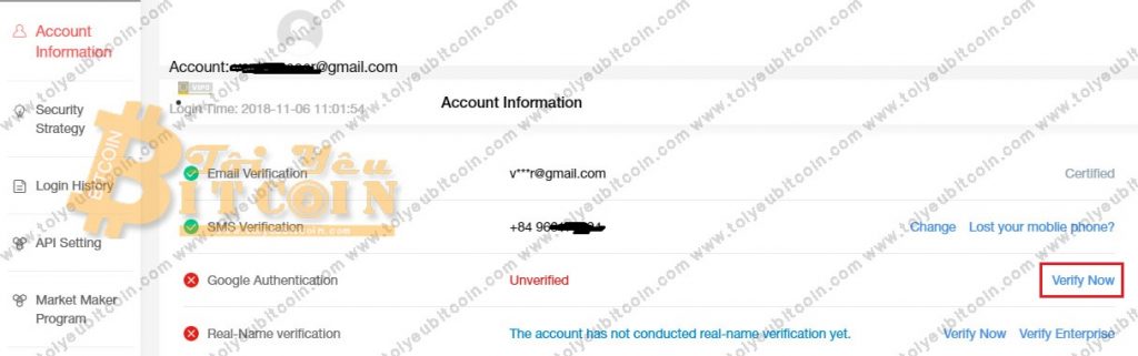 Bật 2FA cho tài khoản ZB. Ảnh 1