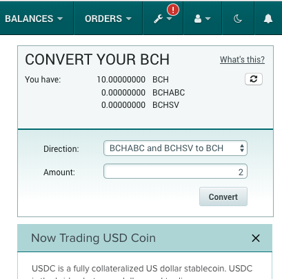 Cơ chế chuyển đổi giữa Bitcoin Cash ABC (BCHABC) và Bitcoin Cash SV (BCHSV) sang Bitcoin Cash (BCH) trên Poloniex