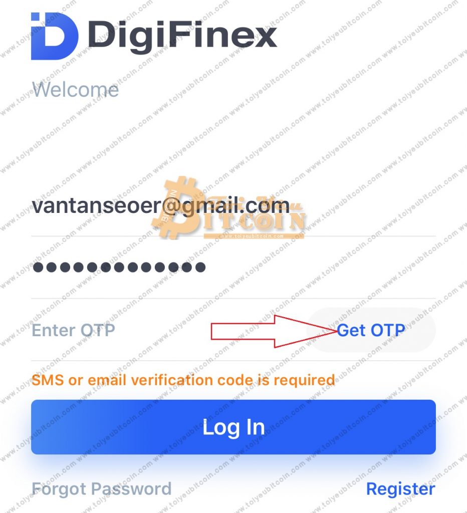Xác minh tài khoản DigiFinex. Ảnh 3