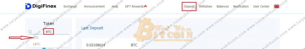 Nạp tiền vào DigiFinex. Ảnh 1