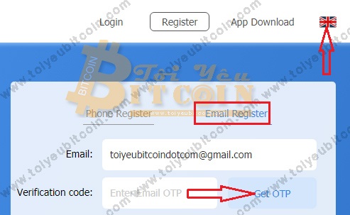Đăng ký mở tài khoản DigiFinex. Ảnh 1
