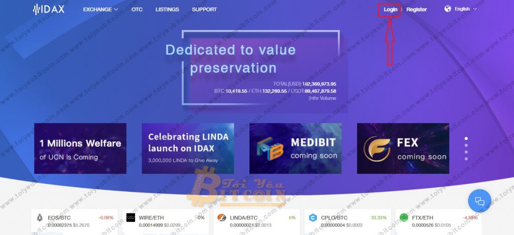 Đăng nhập vào IDAX. Ảnh 1