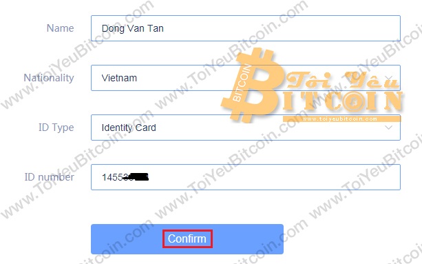Xác minh tài khoản RightBTC. Ảnh 2