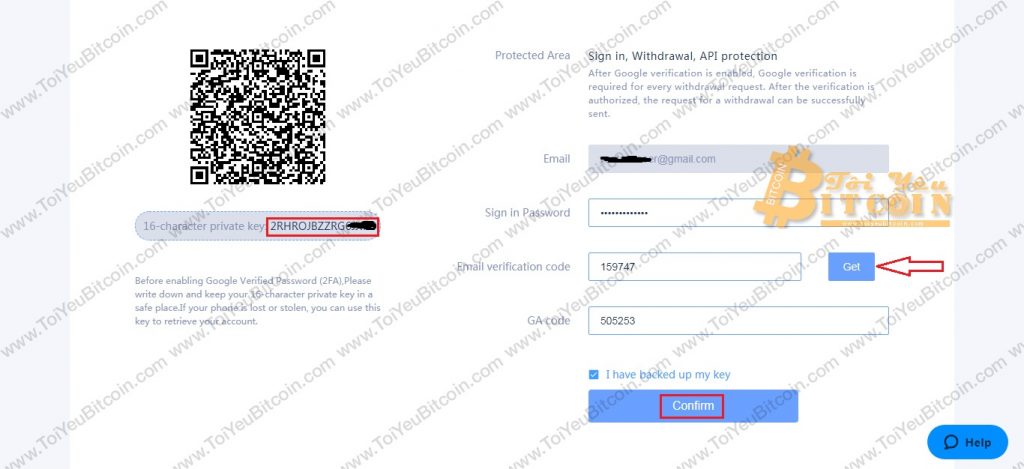 Bảo mật 2FA cho RightBTC. Ảnh 4