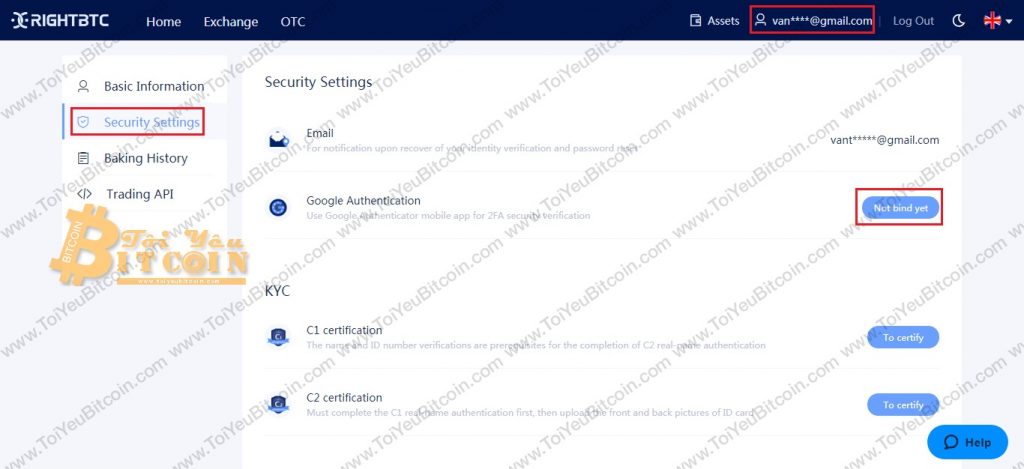 Bảo mật 2FA cho RightBTC. Ảnh 1