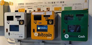 Trung bình một ngày có sáu máy ATM tiền mã hóa xuất hiện