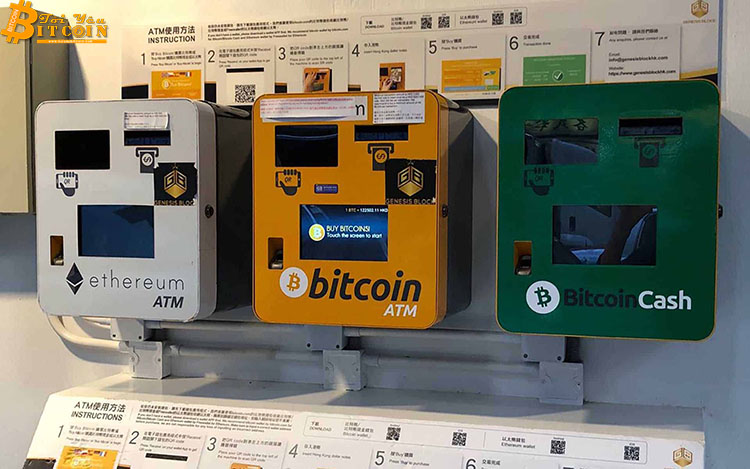 Trung bình một ngày có sáu máy ATM tiền mã hóa xuất hiện
