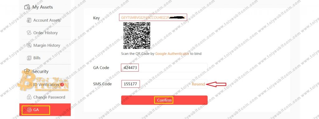 Bật bảo mật 2FA tài khoản DragonEX. Ảnh 1