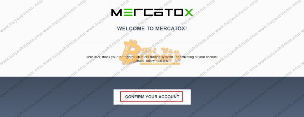 Đăng ký tạo tài khoản Mercatox. Ảnh 3