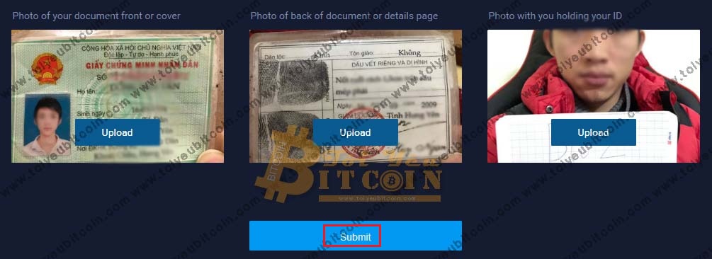 Xác minh tài khoản BitZ. Ảnh 4