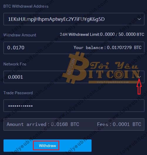 Rút tiền từ sàn Bit Z. Ảnh 5