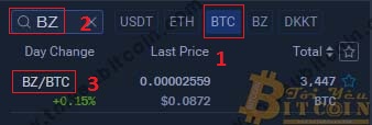 Cách trade coin trên sàn Bit Z. Ảnh 2