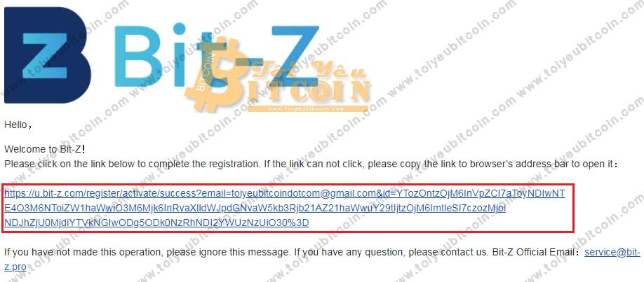 Đăng ký mở tài khoản trên sàn BitZ. Ảnh 2