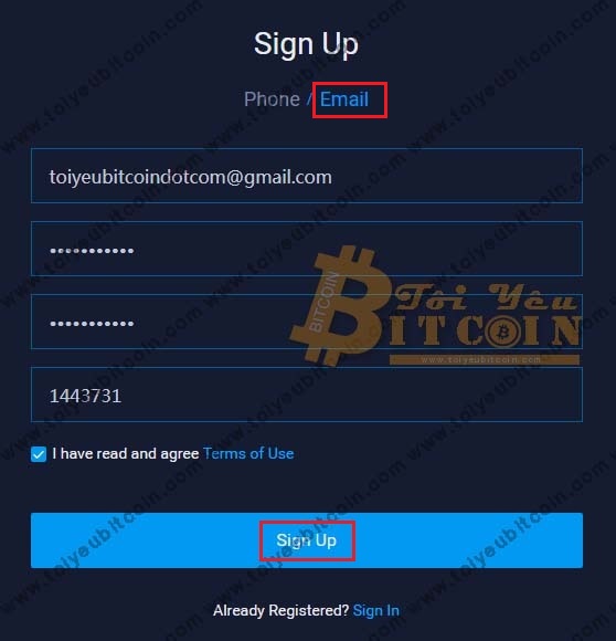 Đăng ký mở tài khoản trên sàn BitZ. Ảnh 1