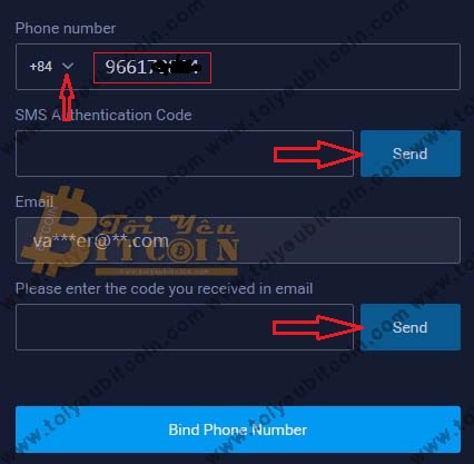 Xác thực SĐT với sàn Bit Z. Ảnh 3