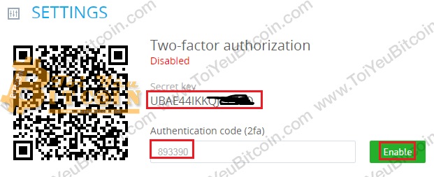 Bật bảo mật 2FA cho Yobit. Ảnh 2