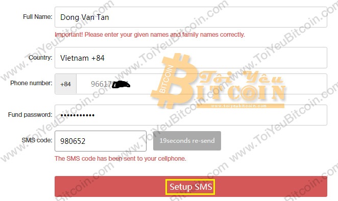 Xác minh SĐT với sàn Gate io. Ảnh 1