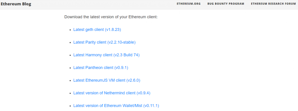 Miner cùng các nhà điều hành node Ethereum cần cập nhật phiên bản Ethereum client mới nhất.