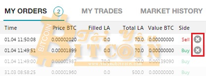 Cách trade coin trên sàn LAToken. Ảnh 5