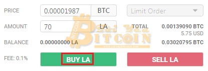 Cách trade coin trên sàn LAToken. Ảnh 3