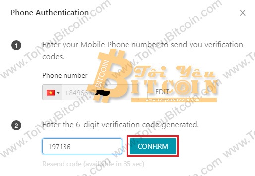 Xác minh SĐT với LAToken. Ảnh 3
